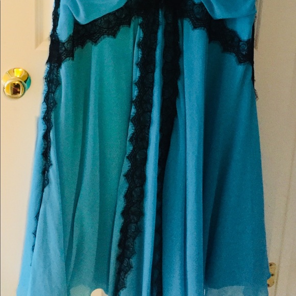 EUC formal floor length gown retro glamour chiffon prom evening bridal - Picture 6 of 8